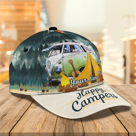 3D Classic Cap Love Camping 01 Personalized Name Cap Lasfour CA1265