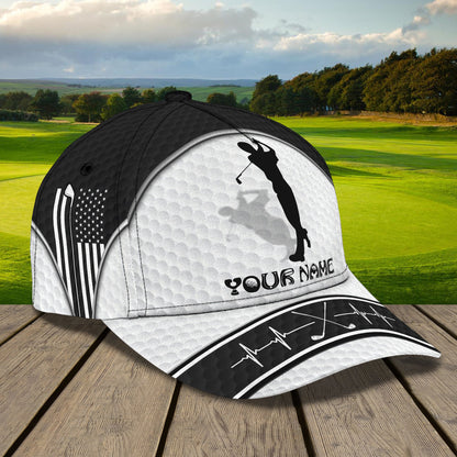 3D Classic Cap Golf 3 Personalized Name Cap Lasfour CA1194