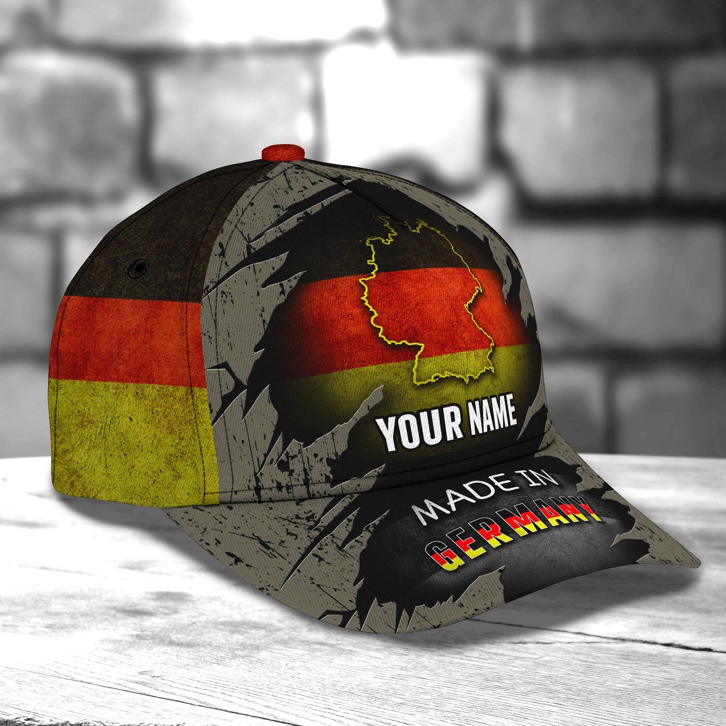 3D Classic Cap Made In Germany Personalized Name Cap 03 Lasfour CA2317