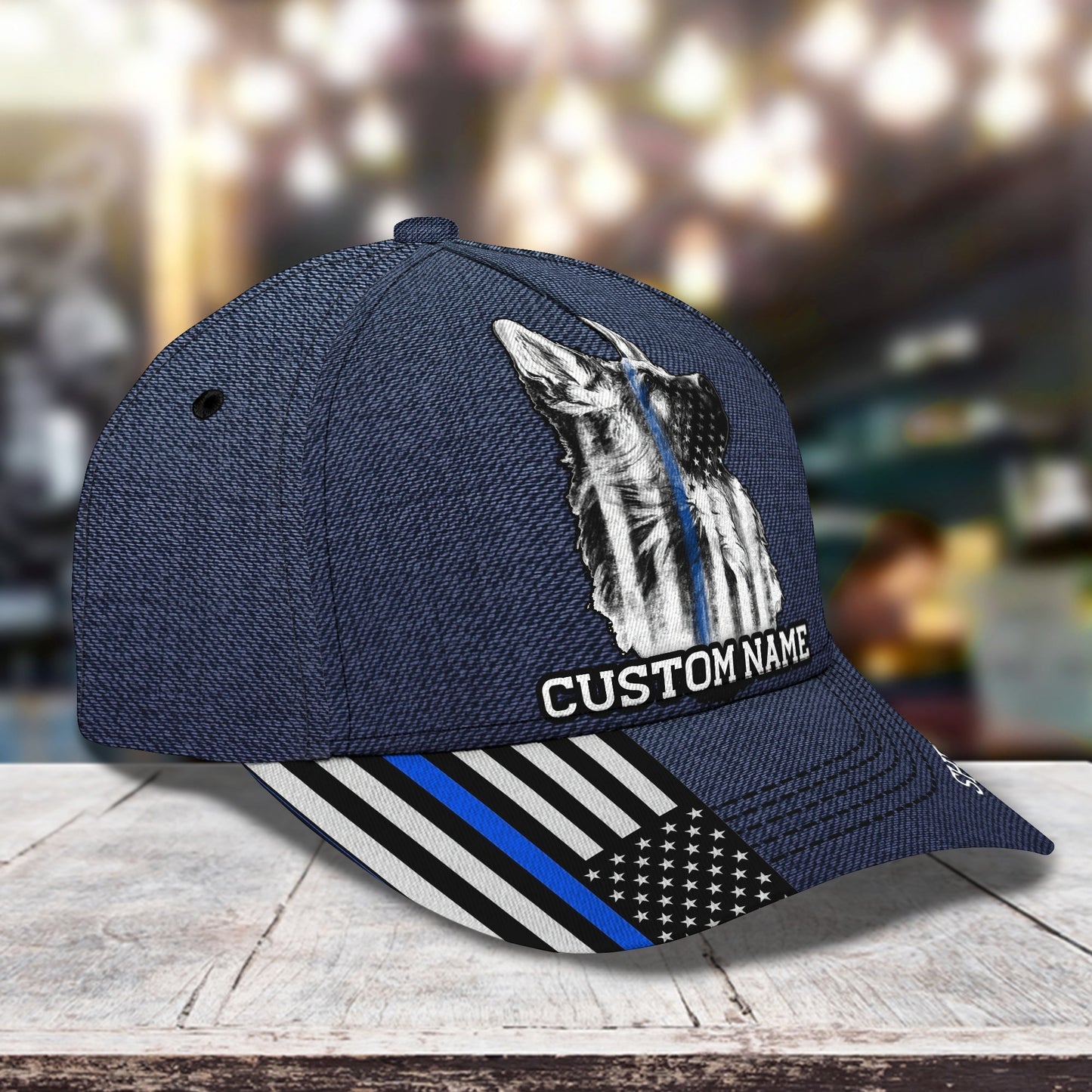 3D Classic Cap Sheep Dog Personalized Name Cap nama214 Lasfour CA1364
