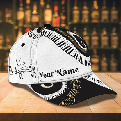 3D Classic Cap Piano Personalized Name Cap 406 Lasfour CA1148
