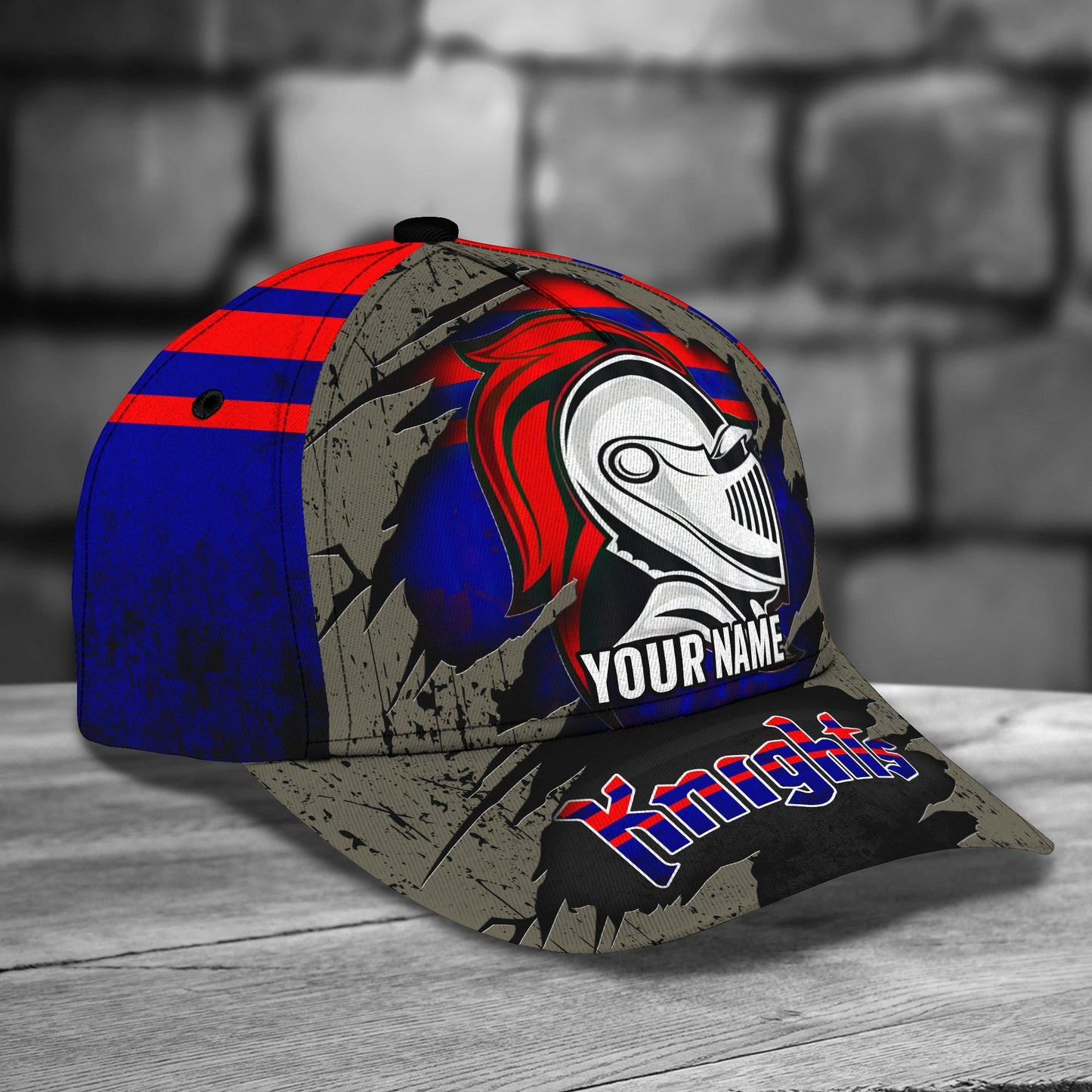 3D Classic Cap Newcastle Knights Personalized Name Cap 01 Lasfour CA2319