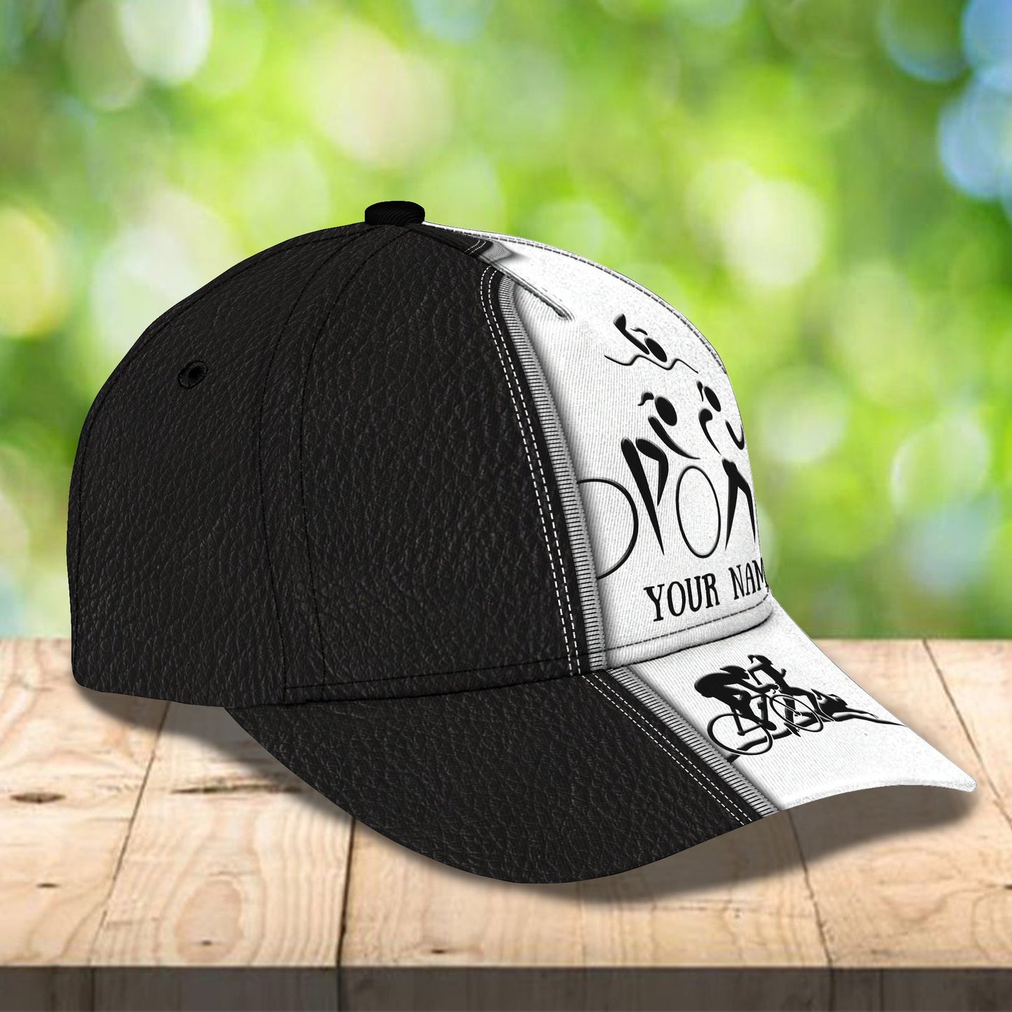 3D Classic Cap Triathlon Personalized Name Cap Lasfour CA1635