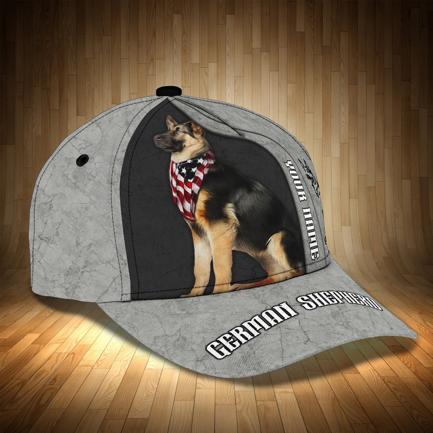 3D Classic Cap German Shepherd Lasfour CA2376