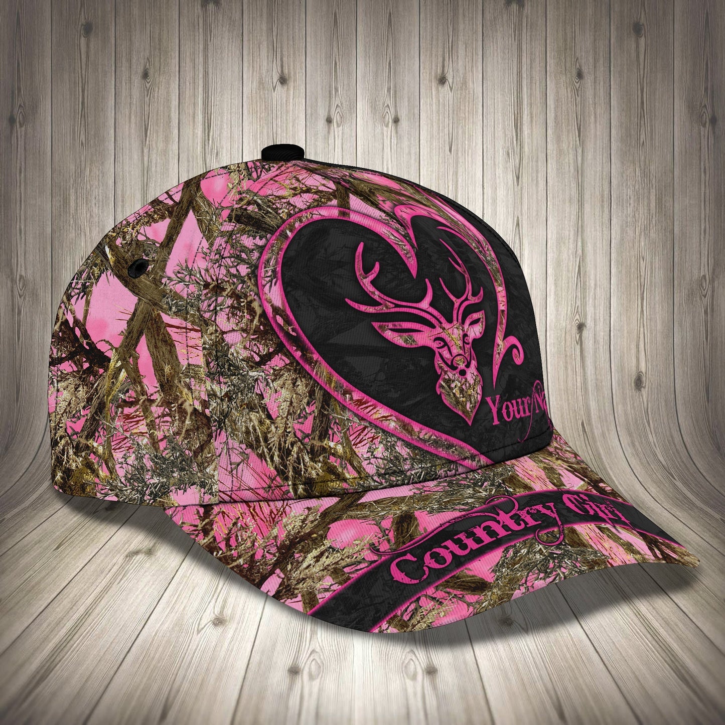 3D Classic Cap Country Girl Personalized Name Cap 1117 Lasfour CA2338