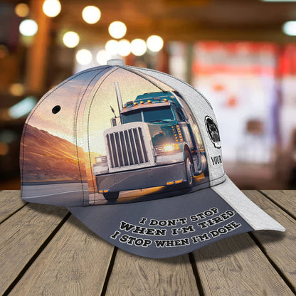 3D Classic Cap Trucker Cap102 Personalized Name Cap Lasfour CA1781