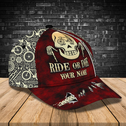 3D Classic Cap Ride Or Die Personalized Name Cap Lasfour CA0891