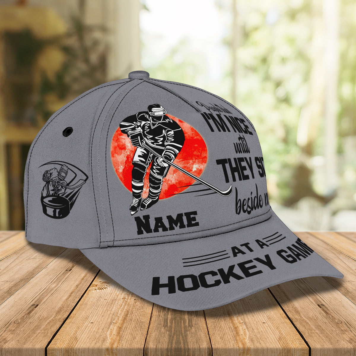 3D Classic Cap People Think I'M Nice Personalized Name Cap Lasfour CA1357