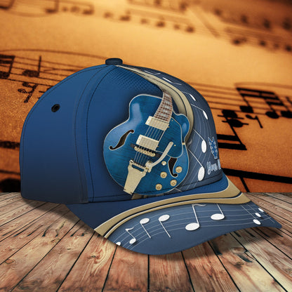 3D Classic Cap Guitar Custom Name Nama356 Lasfour CA1798