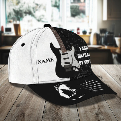 3D Classic Cap Electric Guitar Namapersonalized Name Cap Lasfour CA1188