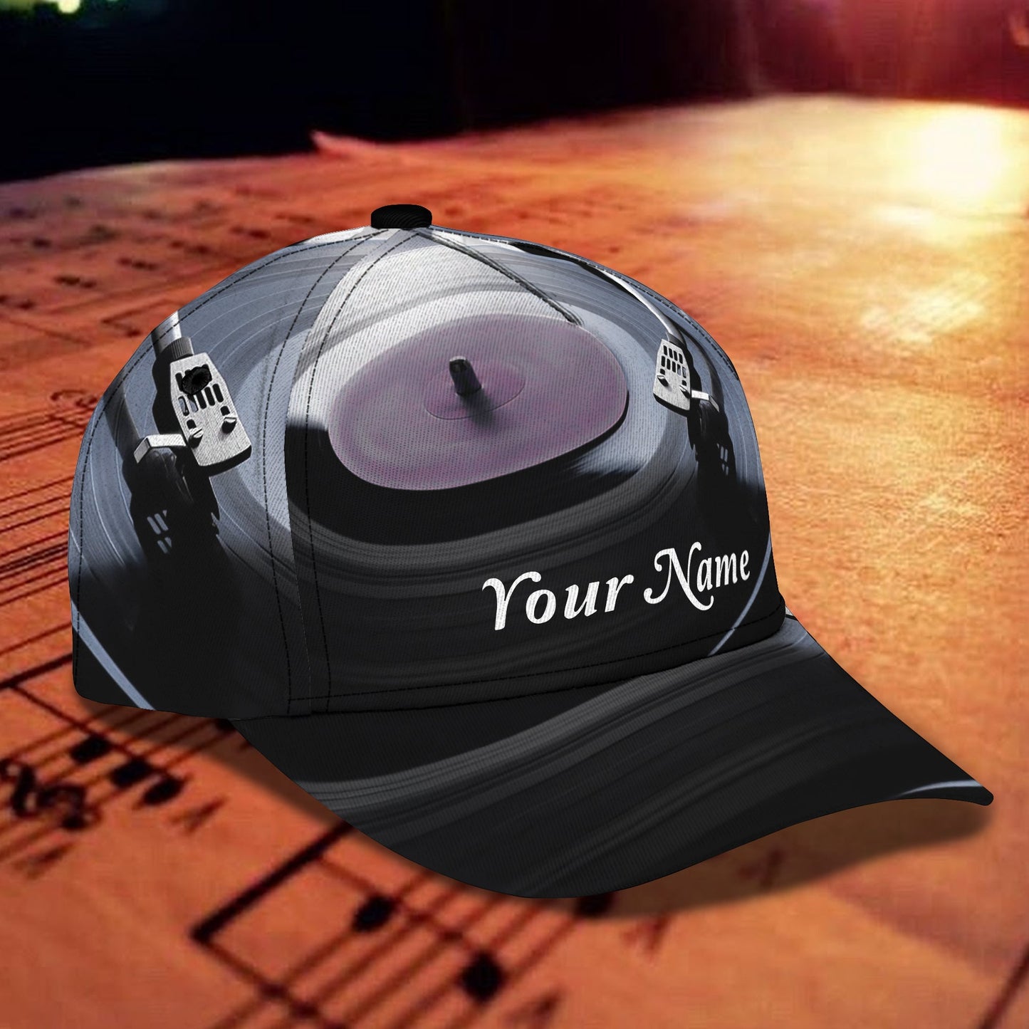 3D Classic Cap Vinyl Record Personalized Classic Cap Lasfour CA1300