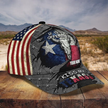 3D Classic Cap Texa2 Personalized Name Cap Lasfour CA2383