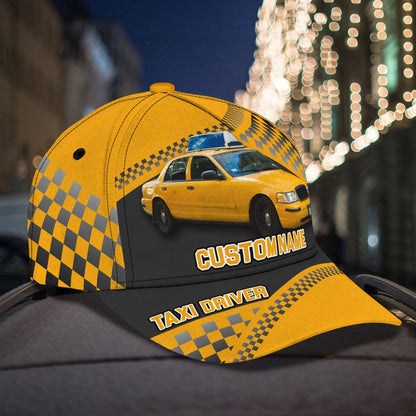 3D Classic Cap Taxi Driver 1 Personalized Name Cap Lasfour CA2035