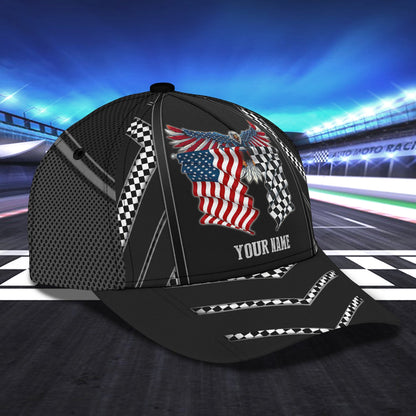 3D Classic Cap Racing Personalized Name Cap Nama9798 Lasfour CA1313