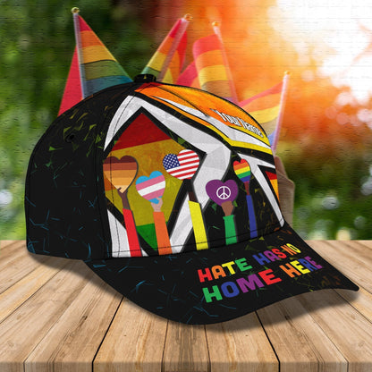 Hate Has No Home Here Personalized Name Cap CA0300