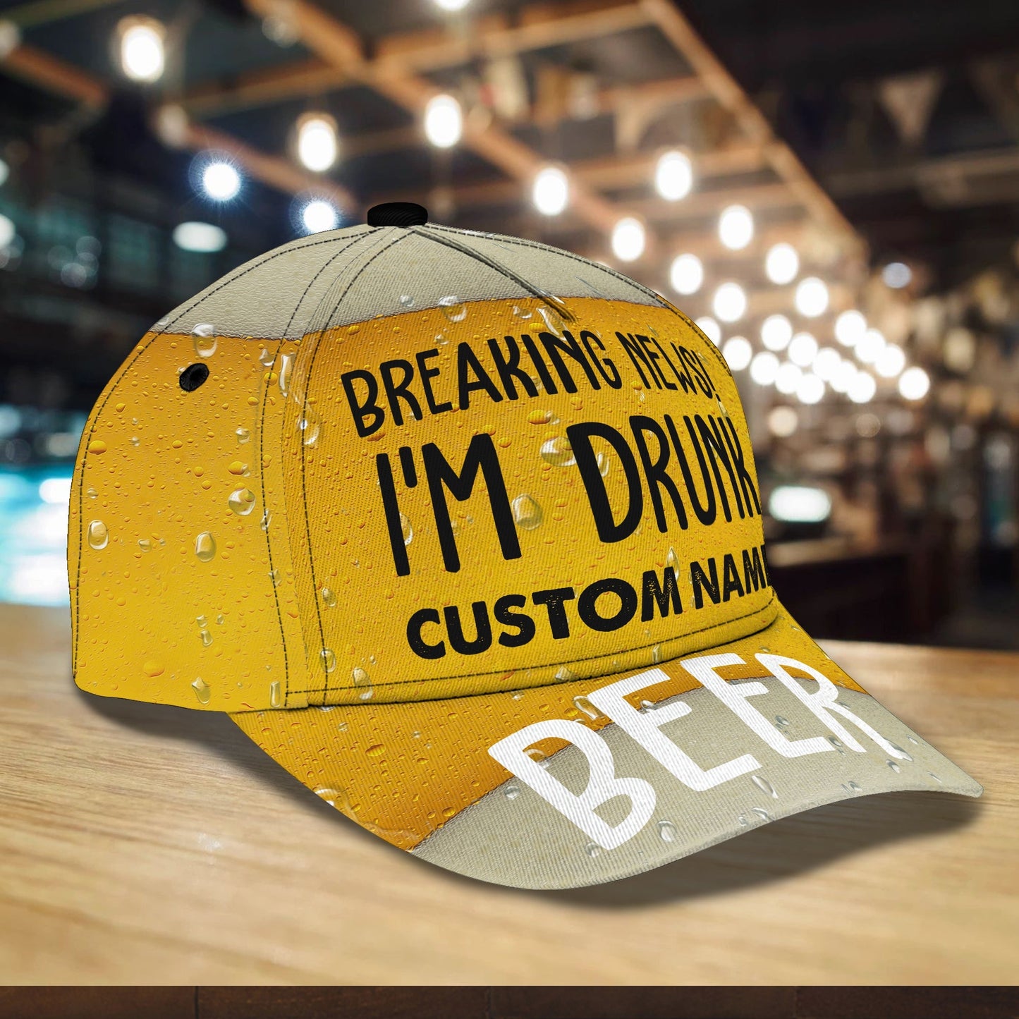 3D Classic Cap I'M Drunk Personalized Name Cap Lasfour CA1564