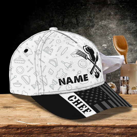 3D Classic Cap Custom Chef Classic Cap Lasfour CA0800