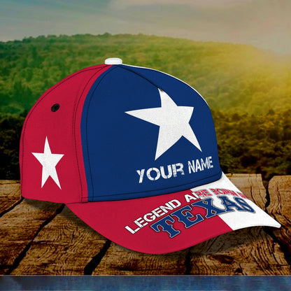 3D Classic Cap Texas Personalized Name Cap 994 Lasfour CA1036