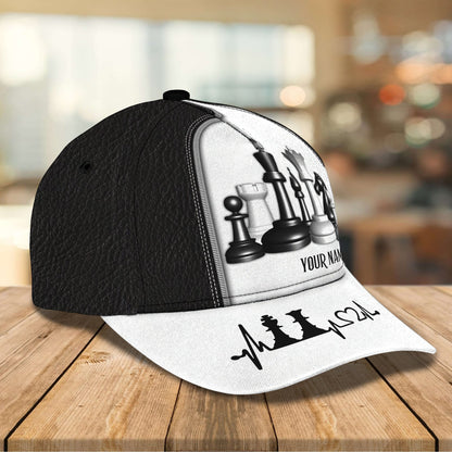 3D Classic Cap Chess Personalized Name Cap Nama145 Lasfour CA2090
