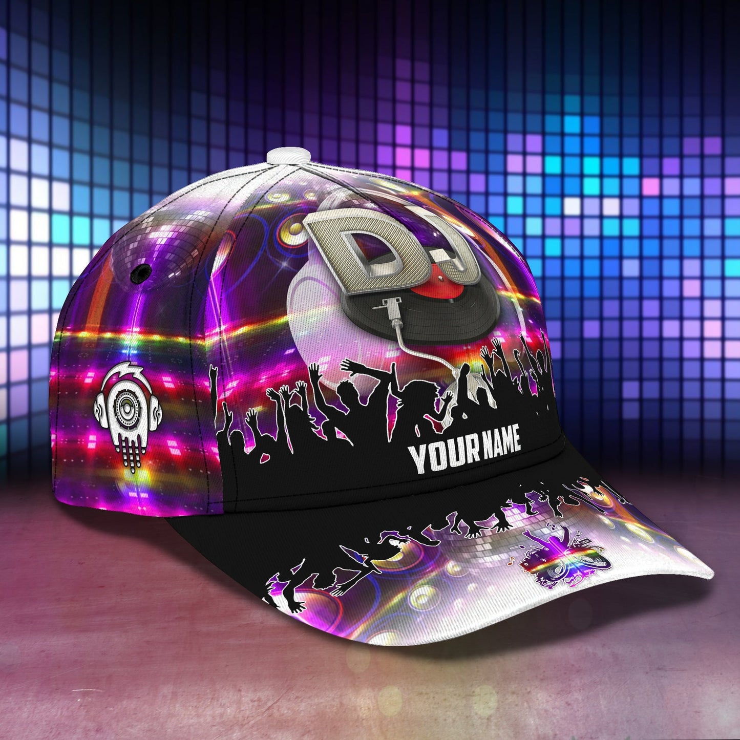 3D Classic Cap Dj X1 Personalized Name Cap Lasfour CA2408