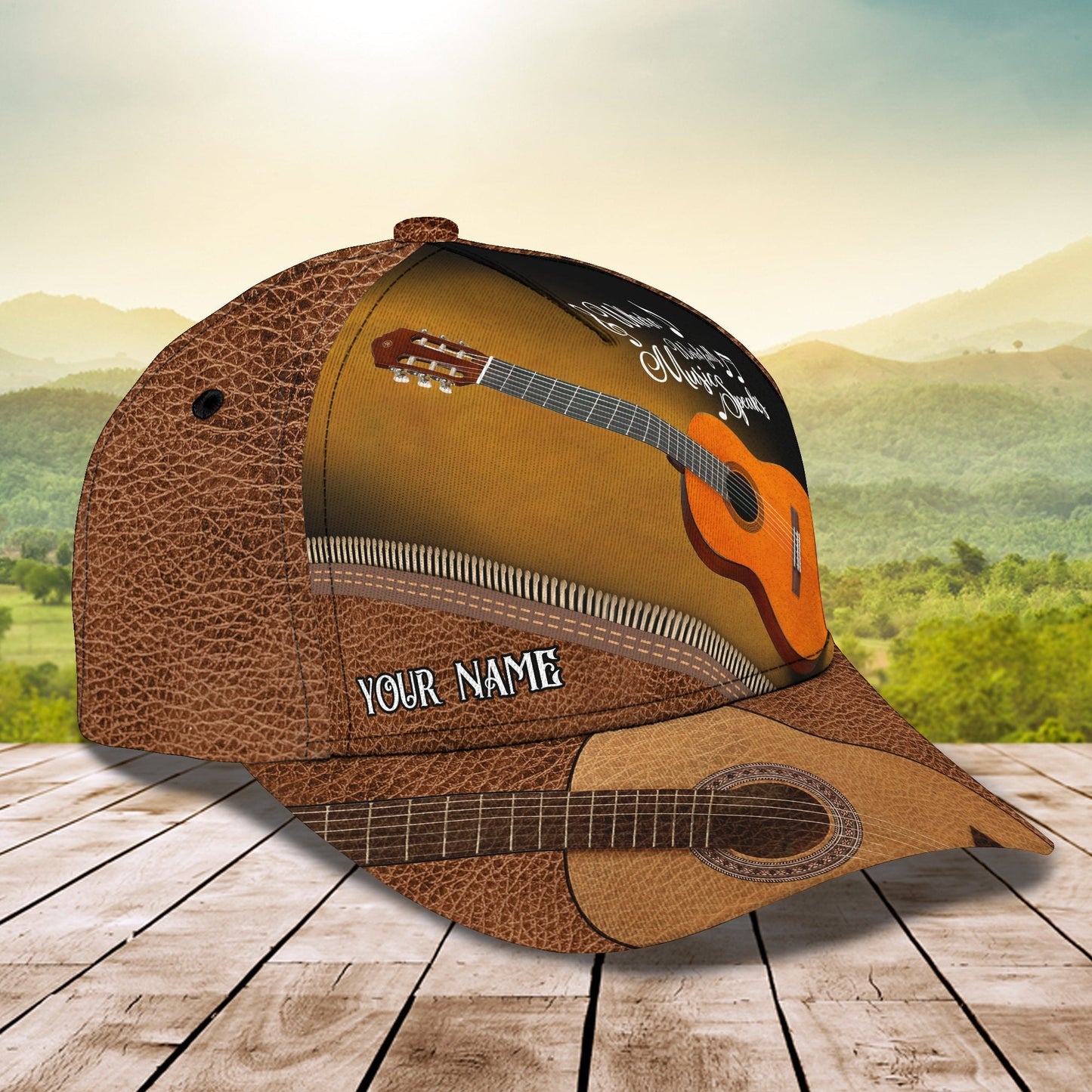 3D Classic Cap Guitar Personalized Name Cap138 Lasfour CA1845