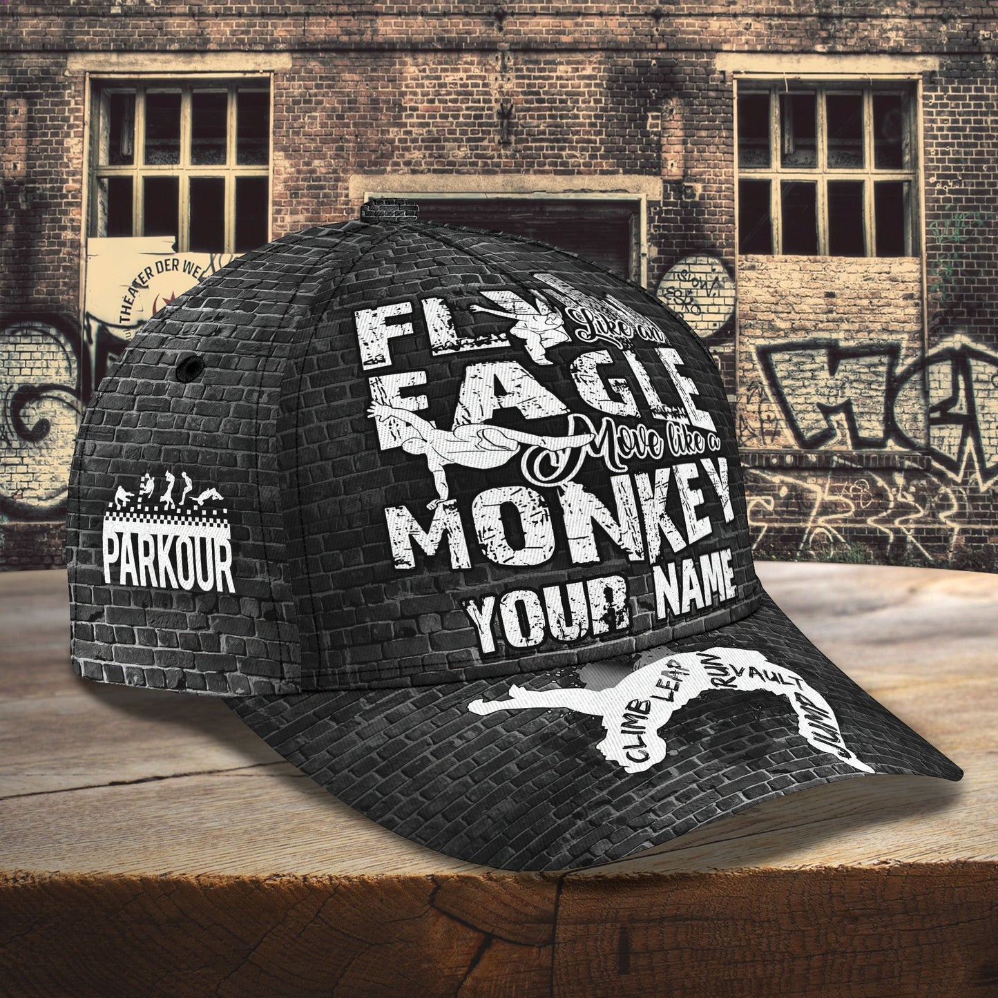 3D Classic Cap Parkour Personalized Name Cap 11 Lasfour CA1254