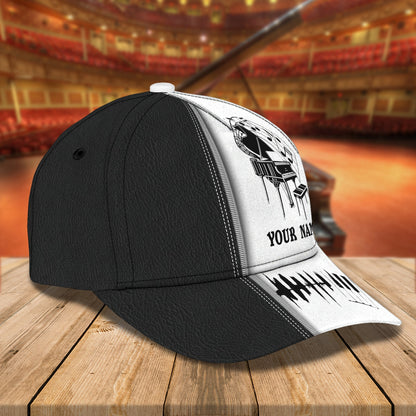 3D Classic Cap Piano 4 Personalized Name Cap 01 Lasfour CA1087