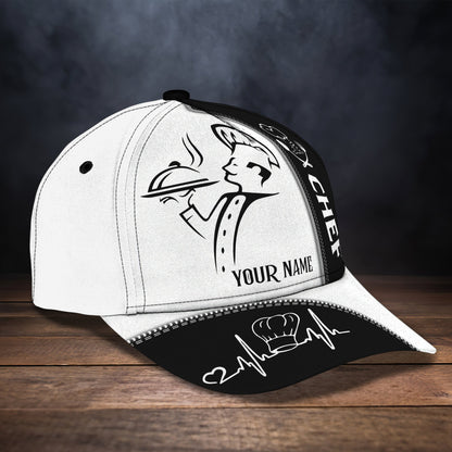 3D Classic Cap Chef Personalized Name Cap Lasfour CA0774