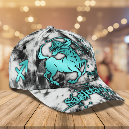 3D Classic Cap Sagittarius Personalized Name Cap Nama450 Lasfour CA1651