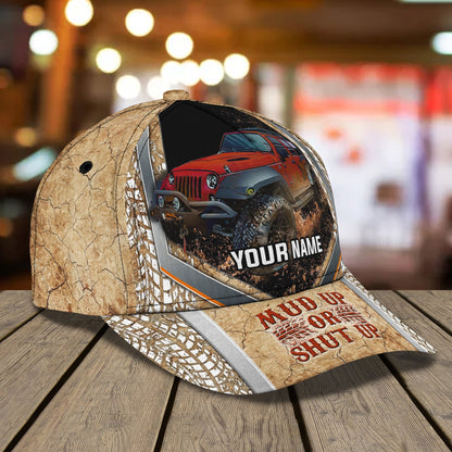 3D Classic Cap Mud Racing Personalized Name Cap Lasfour CA1230