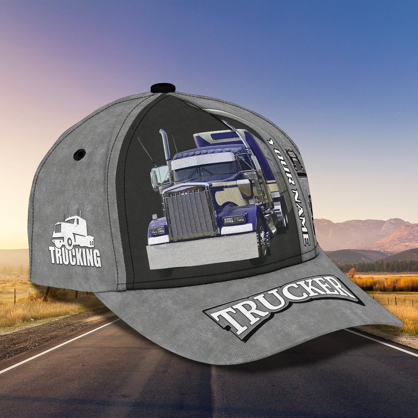 3D Classic Cap Trucker Personalized Name Cap 05 Lasfour CA1739