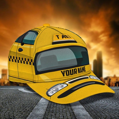 3D Classic Cap Taxi Personalized Name Cap 156 Lasfour CA0868