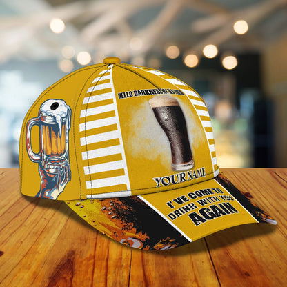 3D Classic Cap Hello Darkness Personalized Name Cap nama265 Lasfour CA1569