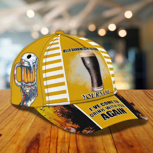 3D Classic Cap Hello Darkness Personalized Name Cap nama265 Lasfour CA1569