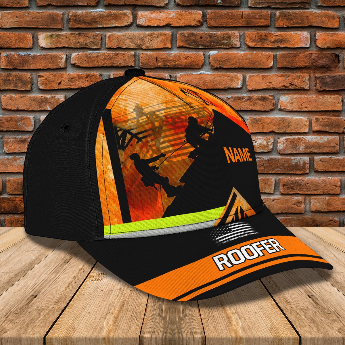 3D Classic Cap Roofer 2 Namapersonalized Name Cap 37 Lasfour CA1941