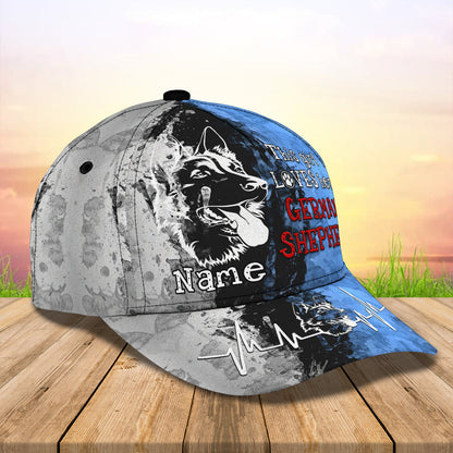 3D Classic Cap This Girl Loves Her German Shepherd Personalized Name Cap nama216 Lasfour CA1416