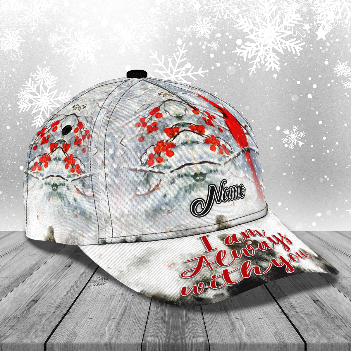 3D Classic Cap I'M Always With You Personalized Name Cap Lasfour CA1622