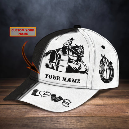 3D Classic Cap Barrel Racing Personalized Name Cap 37 Lasfour CA2248