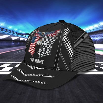 3D Classic Cap Racing Personalized Name Cap Nama9798 Lasfour CA1313
