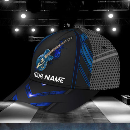 3D Classic Cap Guitar Personalized Name Cap Lasfour CA1599