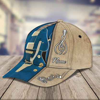 3D Classic Cap Electric Guitar Personalized Name Cap 234 Lasfour CA2142