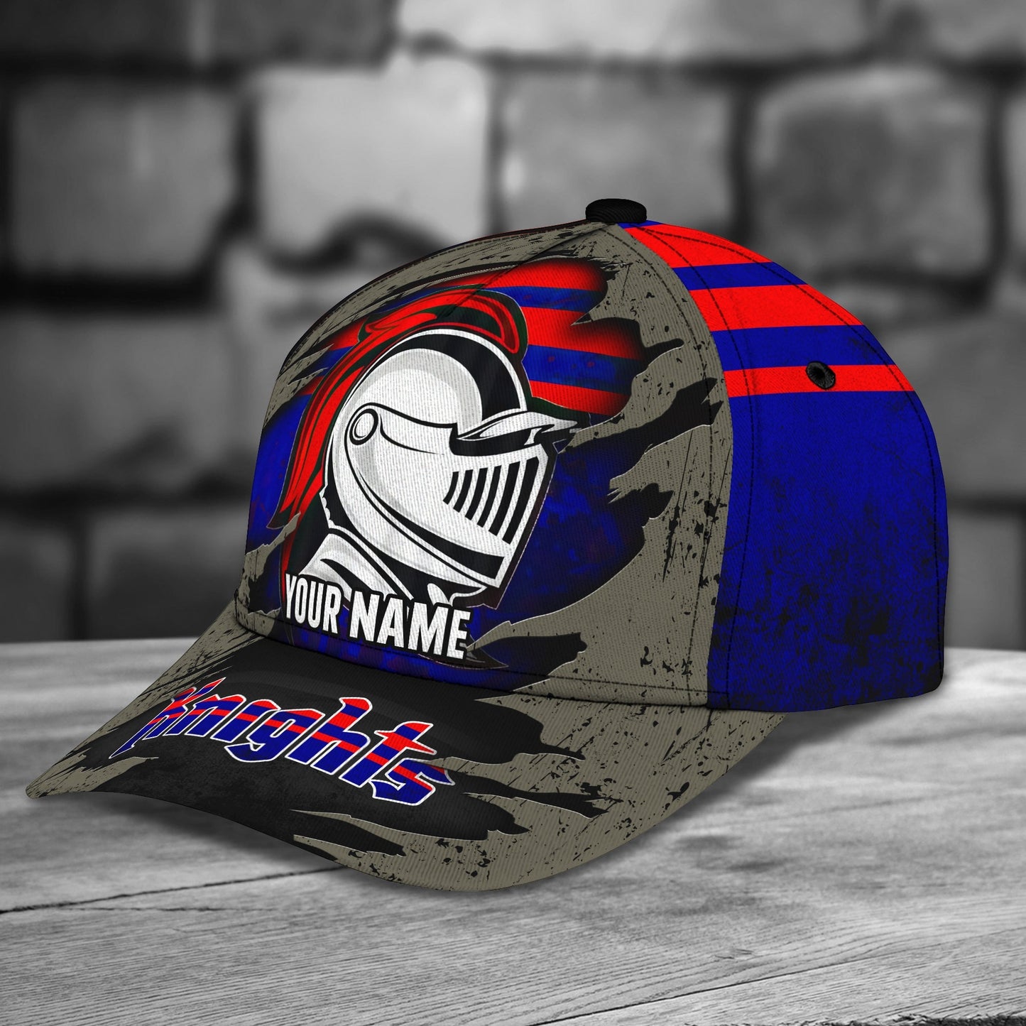 3D Classic Cap Newcastle Knights Personalized Name Cap 01 Lasfour CA2319