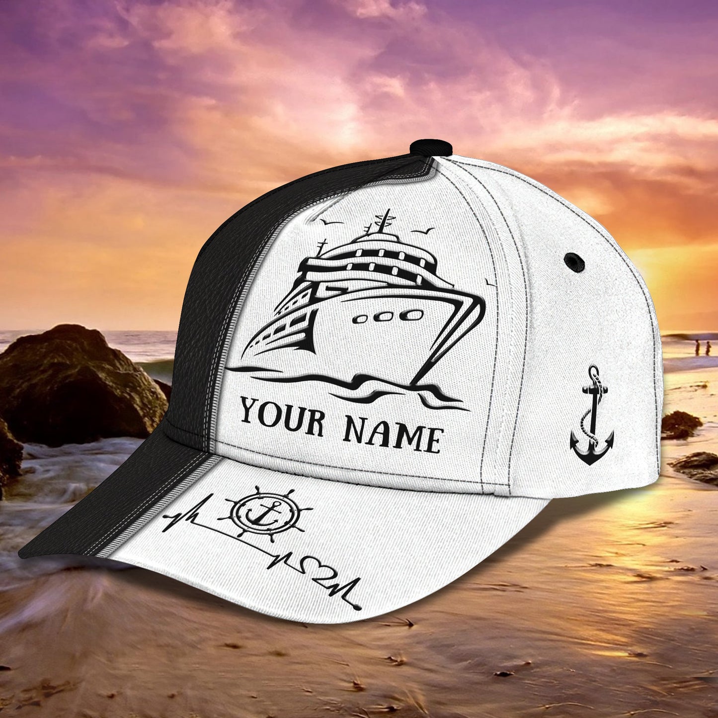 3D Classic Cap Cruise Personalized Name Cap Lasfour CA1524