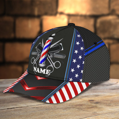 3D Classic Cap Hair Dresser Personalized Name Cap Lasfour CA0914