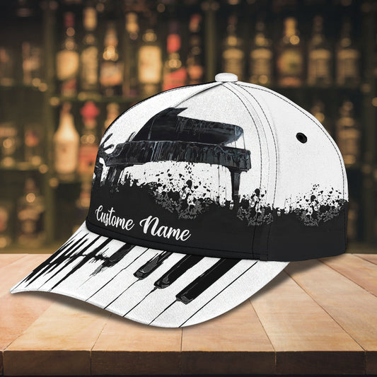 3D Classic Cap Pianoist Personalized Name Cap Lasfour CA1088