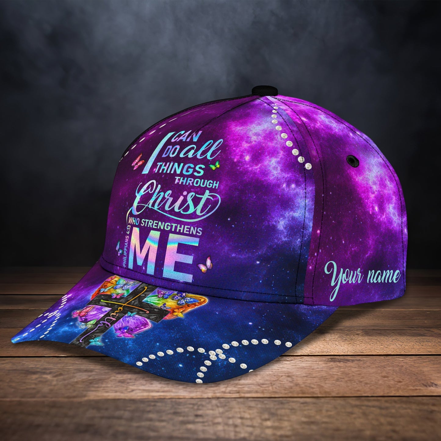 3D Classic Cap Faith Personalized Name Cap Lasfour CA1219