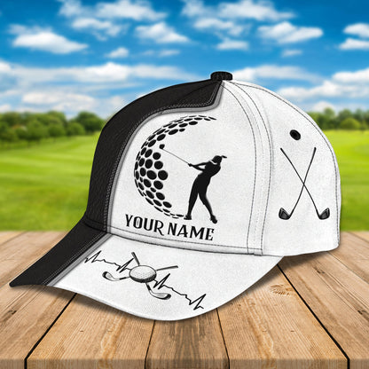 3D Classic Cap Golf Personalized Name Cap Lasfour CA1079