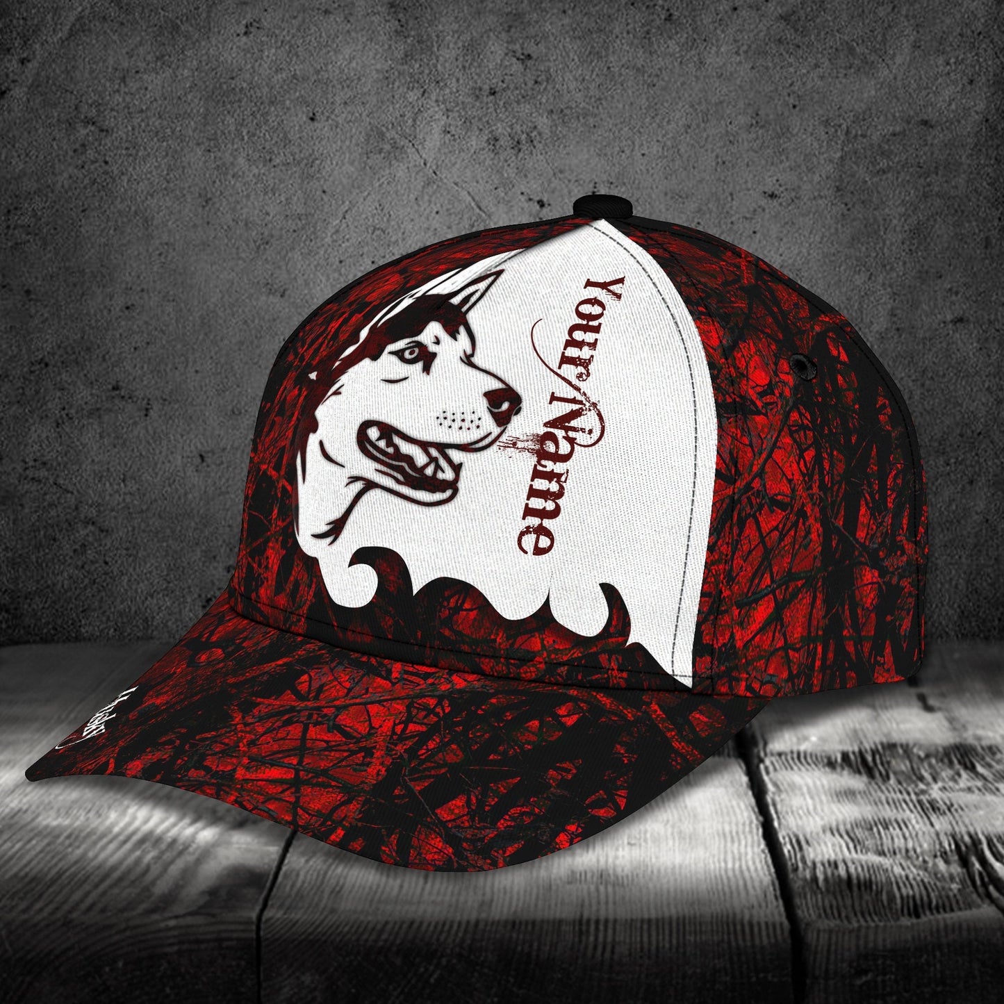 3D Classic Cap Husky 2 Personalized Name Cap Lasfour CA2016