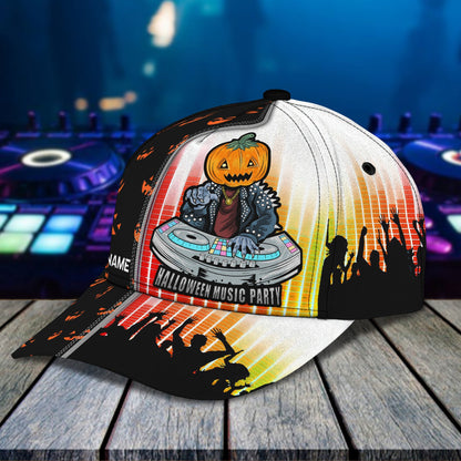 3D Classic Cap Dj Halloween Personalized Name Cap Lasfour CA1527