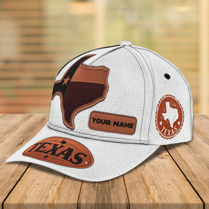 3D Classic Cap Texas 4 Personalized Name Cap Lasfour CA1499